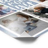 Modern Dusty Blue 8 Foto Collage Beste Mama je (Ecke)