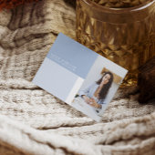 Modern Dusty Blue Beruflich Visitenkarte