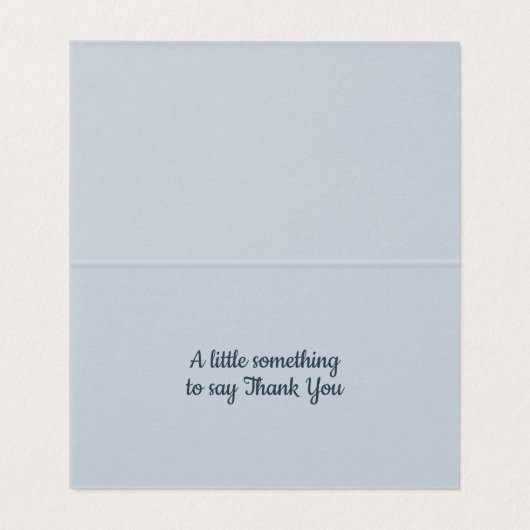 Modern Dusty Blue Mini Dankeschön Kartenpaket von (Innenseite Aufgefaltet)
