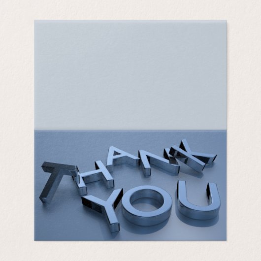 Modern Dusty Blue Mini Dankeschön Kartenpaket von  (Außenseite Aufgefaltet)