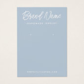 Modern dusty Blue Ohrring (Vorderseite)