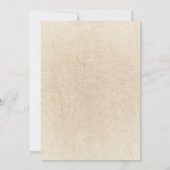 Modern Dusty Blue Sonnenblumenblume Boho Wedding Einladung (Rückseite)