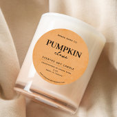 Modern Dusty Orange Rustic Runder Aufkleber