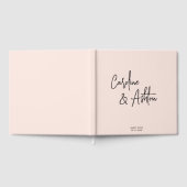 Modern | dusty pink | bold names  guest book gästebuch (Voll)