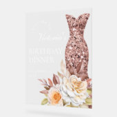 Modern Dusty Rose Fabulous 40th Birthday Women Acrylschild (Winkel)