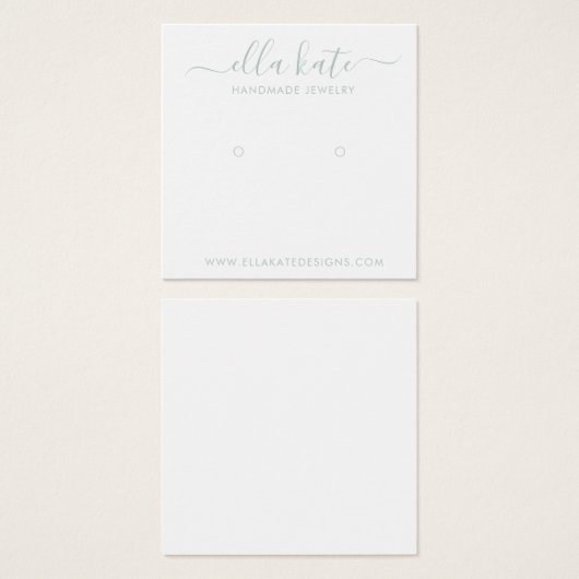 Modern Earring Display Card (Vorne & Hinten)