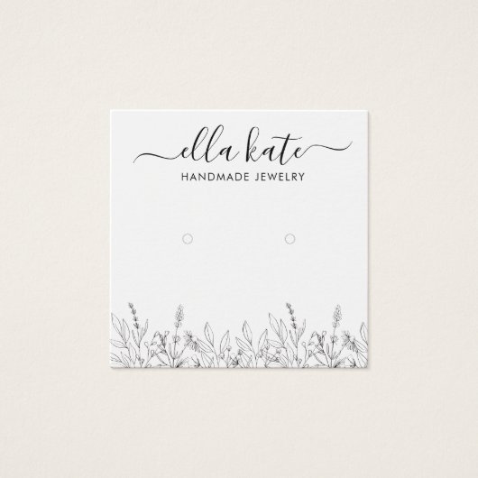 Modern Earring Display Card (Vorderseite)