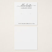 Modern Earring Display Card (Vorne & Hinten)