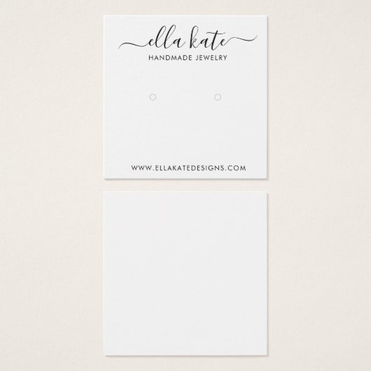 Modern Earring Display Card (Vorne & Hinten)