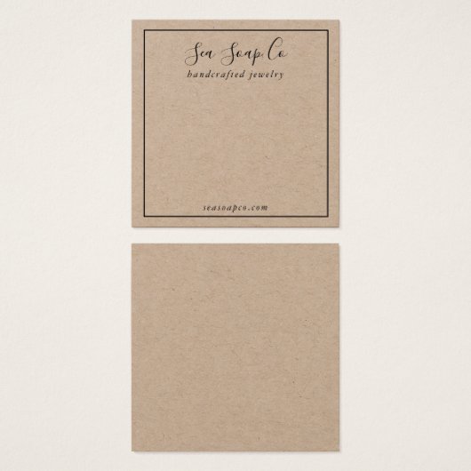 Modern Earring Display Card (Vorne & Hinten)