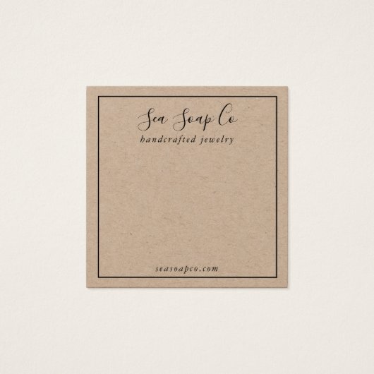 Modern Earring Display Card (Vorderseite)