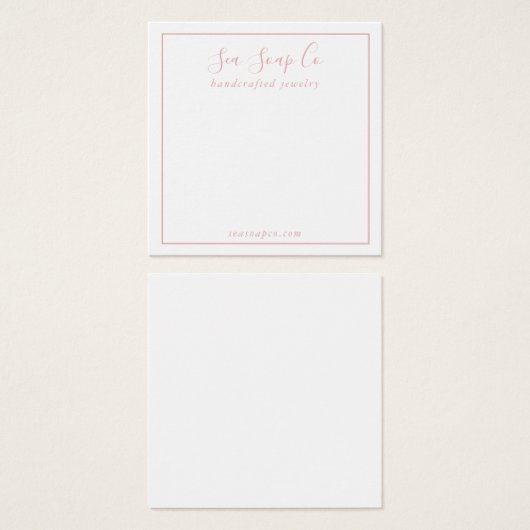 Modern Earring Display Card (Vorne & Hinten)