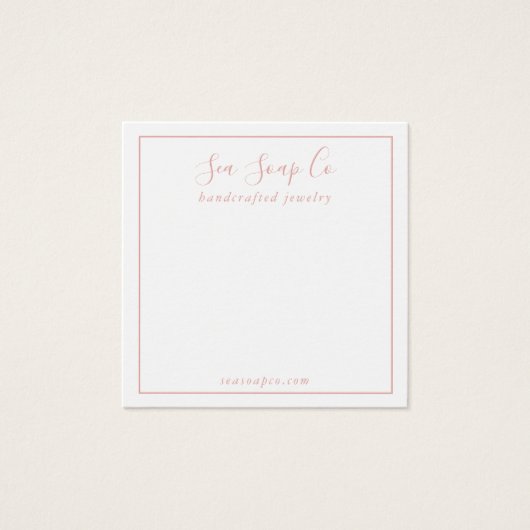 Modern Earring Display Card (Vorderseite)