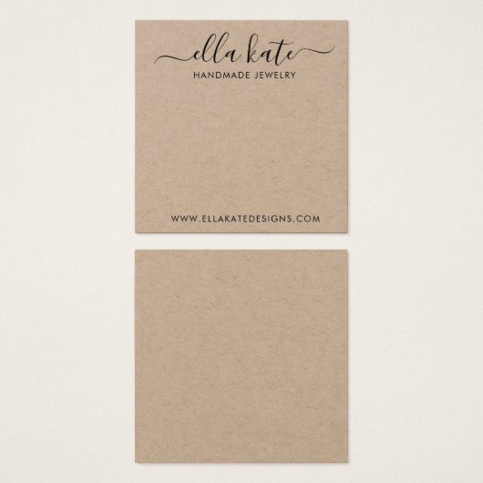 Modern Earring Display Card (Vorne & Hinten)