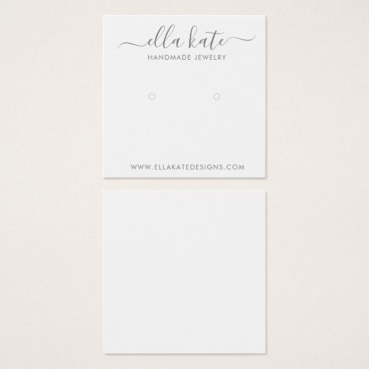 Modern Earring Display Card (Vorne & Hinten)