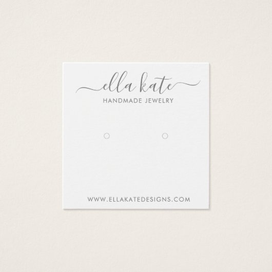 Modern Earring Display Card (Vorderseite)