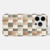 Modern Earth Tone Geometric Phone Case - Neutral  (Rückseite (Horizontal))