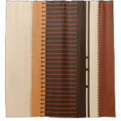 Modern Earth Tone – Minimalist Bathroom Décor Duschvorhang (Vorderseite)