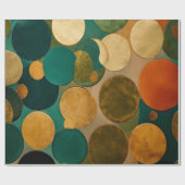 Modern Earthy Abstract  Geschenkpapier (Flach)