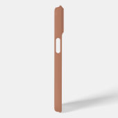 Modern Earthy Terracotta Custom Monogram Case-Mate iPhone Hülle (Rückseite / Rechts)