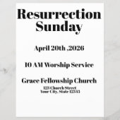 Modern Easter Church Flyer Template (Vorne)