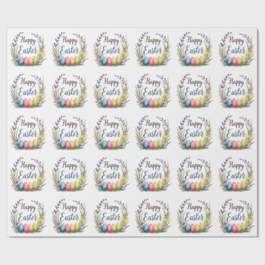 Modern Easter Eggs Beautiful Collection Geschenkpapier (Flach)