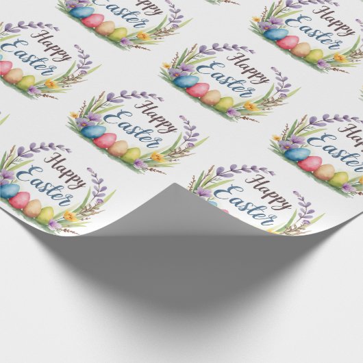 Modern Easter Eggs Beautiful Collection Geschenkpapier (Ecke)