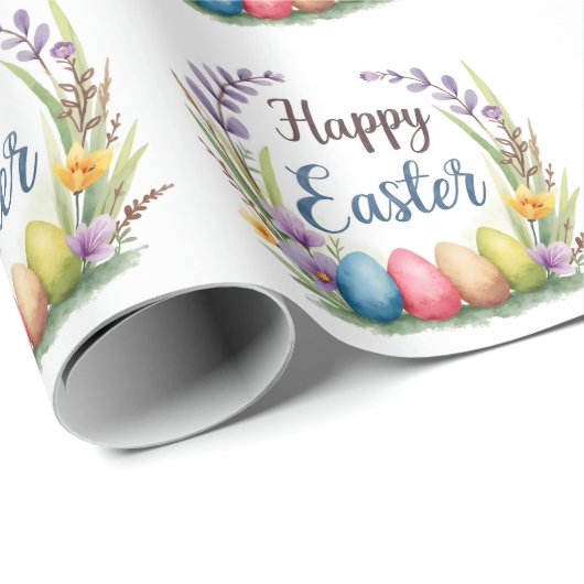 Modern Easter Eggs Beautiful Collection Geschenkpapier (Rolleneckpunkt)