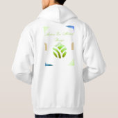 Modern Eco Abstract Design Hoodie (Rückseite)