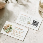 Modern Eco Cleaner Housekeeping QR Code Minimal Visitenkarte