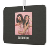 Modern Editable Black Minimal Text Design Template Autolufterfrischer (Links)