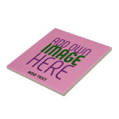  MODERN EDITABLE CUTE HOT PINK IMAGE TEXT TEMPLATE FLIESE (Seite)