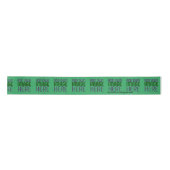 MODERN EDITABLE EMERALD GREEN IMAGE TEXT TEMPLATE SATINBAND (Vorderseite)