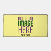 MODERN EDITABLE PASTEL YELLOW IMAGE TEXT TEMPLATE SCHREIBTISCHUNTERLAGE (Vorderseite)