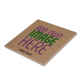 MODERN EDITABLE SIMPLE BROWN IMAGE TEXT TEMPLATE FLIESE (Seite)