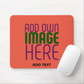 MODERN EDITABLE TOMATO RED IMAGE TEXT TEMPLATE MOUSEPAD (Mit Mouse)