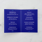 Modern Editable Wedding Order of Ceremony Programm (Innenseite)
