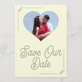 Modern Editable Wedding Save The Date Card Einladung (Rückseite)