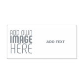 MODERN EDITABLE WHITE IMAGE TEXT TEMPLATE GRAY PERMASTEMPEL (Design)