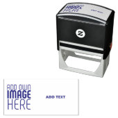 MODERN EDITABLE WHITE IMAGE TEXT TEMPLATE VIOLET PERMASTEMPEL (Beispiel)