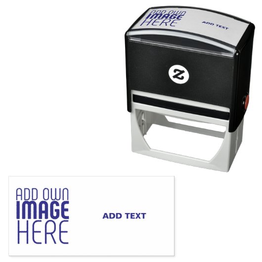 MODERN EDITABLE WHITE IMAGE TEXT TEMPLATE VIOLET PERMASTEMPEL (Beispiel)