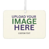 Modern Editable White Minimal Text Design Template Autolufterfrischer (Rückseite)