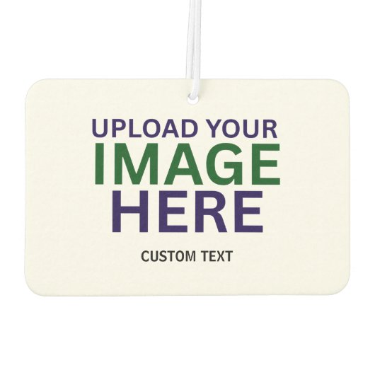 Modern Editable White Minimal Text Design Template Autolufterfrischer (Rückseite)