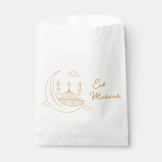 Modern Eid Mubarak Happy Eid Geschenktütchen (Vorderseite)