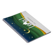 Modern Eid Mubarak Paper Cut Moschee - Notebook Notizblock (Rechte Seite)