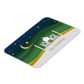 Modern Eid Mubarak Papier Schnitt Moschee - Magnet (Linke Seite)