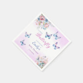 Modern Eine kleine Butterfly Floral Girl Dusche Serviette (Ecke)