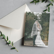 Modern Einfach | Bearbeitbare Foto-Hochzeit  