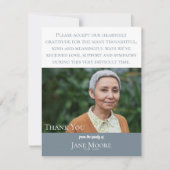 Modern | Einfach | Beerdigung | Dankeschön Karte (Vorderseite)