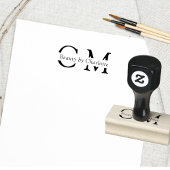 Modern, einfach, beruflich gummistempel